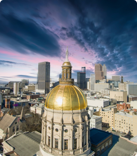 A historic gold domed building in Denver - get roofing services near Denver, Colorado